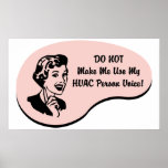 HVAC Person Voice posters