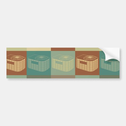 HVAC Pop Art Bumper Stickers