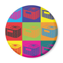 HVAC Pop Art Fridge Magnets