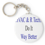 HVAC R Techs Do It Way Better keychains