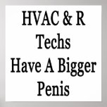 HVAC R Techs Have A Bigger Penis posters