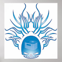 HVAC Skull Poster