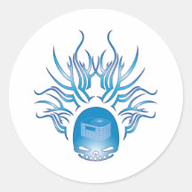 HVAC Skull Sticker