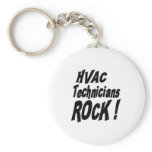 HVAC Technicians Rock! Keychain
