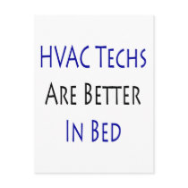 HVAC Techs Are Better In Bed postcards by Supernova23 HVAC Techs Are Better In Bed postcards