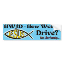 HWJD bumper stickers