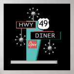 HWY 49 Diner Poster