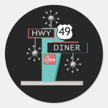 HWY 49 Diner Stickers