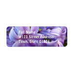 Hyacinth Flower Return Address Label