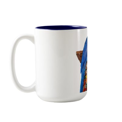 Hyacinth Macaw (15oz) Coffee Mug by scarletsfeathers