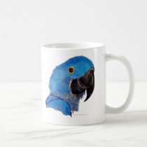 Hyacinth Macaw (dark design) mugs