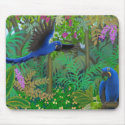 Hyacinth Macaw Jungle Mousepad