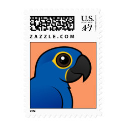 Customizable Hyacinth Macaw Small Stamp 1.8