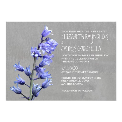 Hyacinth Wedding Invitations
