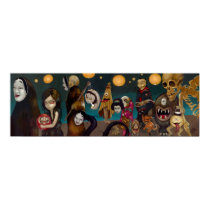 Hyakki Yakō gothic japanese yokai Art Print