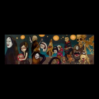 Hyakki Yakō gothic japanese yokai Art Print