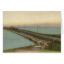 Hyannis Wharf Vintage Postcard