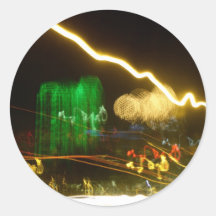 Hyatt Light Round Stickers