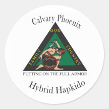 Hybrid Hapkido Club Large Stickers