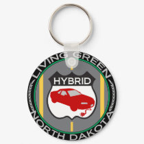 Hybrid North Dakota schlüsselanhänger