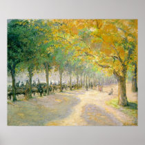 Hyde Park Camille Pissarro 1890 tree autumn fall Print