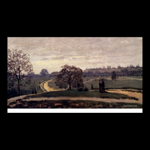 Hyde Park London in 1871 by Claude Monet Print