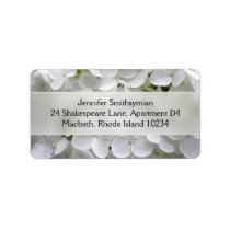 Hydrangea Address Label labels