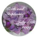 Hydrangea and butterfly envelope seal stickers by chaniilove Hydrangea and butterfly envelope seal stickers