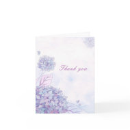 Hydrangea Bouquet Wedding Thank You Folded Cards