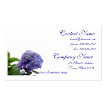 Hydrangea Bush Business Card