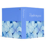 Hydrangea closeup vinyl binder