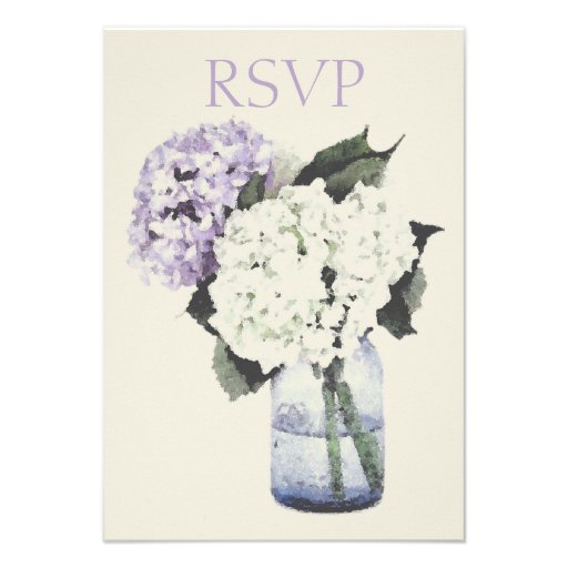 Hydrangea Dreams Custom Announcements