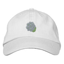 Hydrangea embroidered hats