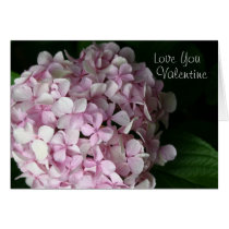 Hydrangea Flower Valentine cards