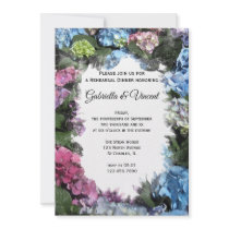 Hydrangea Frame Rehearsal Dinner Invitation