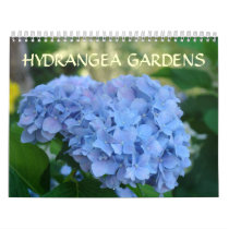 HYDRANGEA GARDENS Calendar Blue Hydrangeas by Basleeartprintgifts HYDRANGEA GARDENS Calendar Blue Hydrangeas