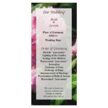 Hydrangea in Sunshine Wedding Program Rack Card