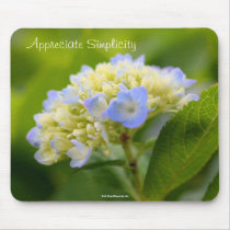 Hydrangea Inspirational Flower Photo Mousepad by SmilinEyesTreasures Hydrangea Inspirational Flower Photo Mousepad