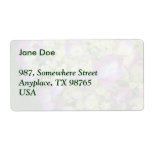 Hydrangea macro custom shipping label