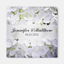 Hydrangea Magnet Wedding Favor