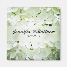 Hydrangea Magnet Wedding Favor