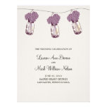 Hydrangea & Mason Jar Ceremony Program invitations