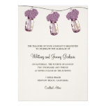 Hydrangea & Mason Jar Wedding Reception invitations
