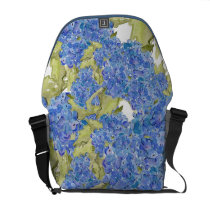 Hydrangea Messenger Bag