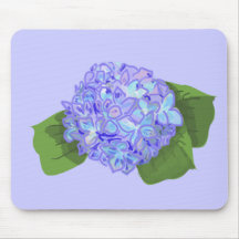 hydrangea mouse pad