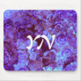 Hydrangea Paisley monogram Mousepad
