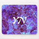 Hydrangea Paisley monogram mousepads