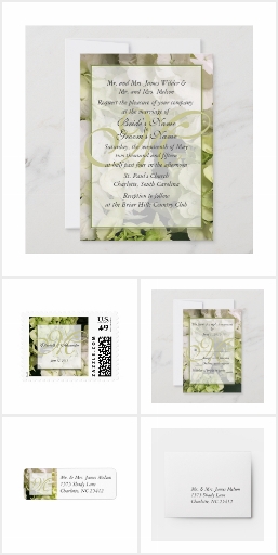 Hydrangea Personalized Wedding Suite