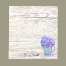 Hydrangea Pitcher Notepad notepads