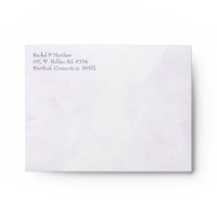 Hydrangea Purple Wedding Invitation A2 Envelope envelope